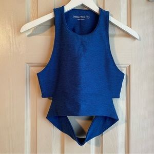 RARE ITEM! NWOT Outdoor Voices Slashback Crop in Deep Sea, Size Small